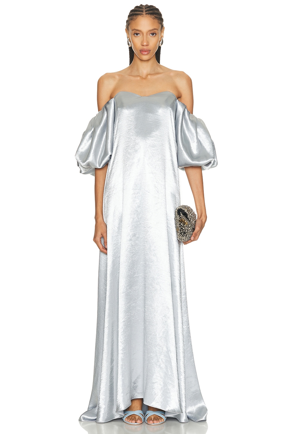 Image 1 of CAROLINE CONSTAS Palmer Gown in Cloud Blue