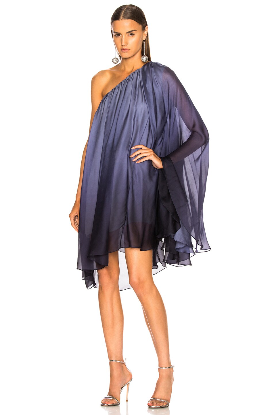 Image 1 of CAROLINE CONSTAS Ancel Dress in Indigo