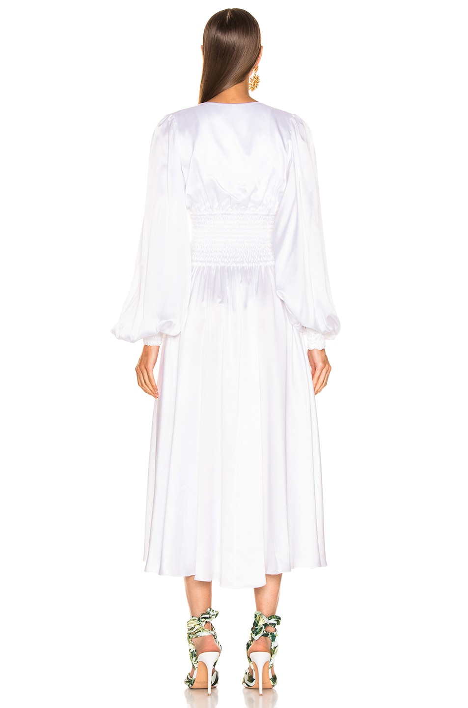 CAROLINE CONSTAS Syros Dress in White | FWRD