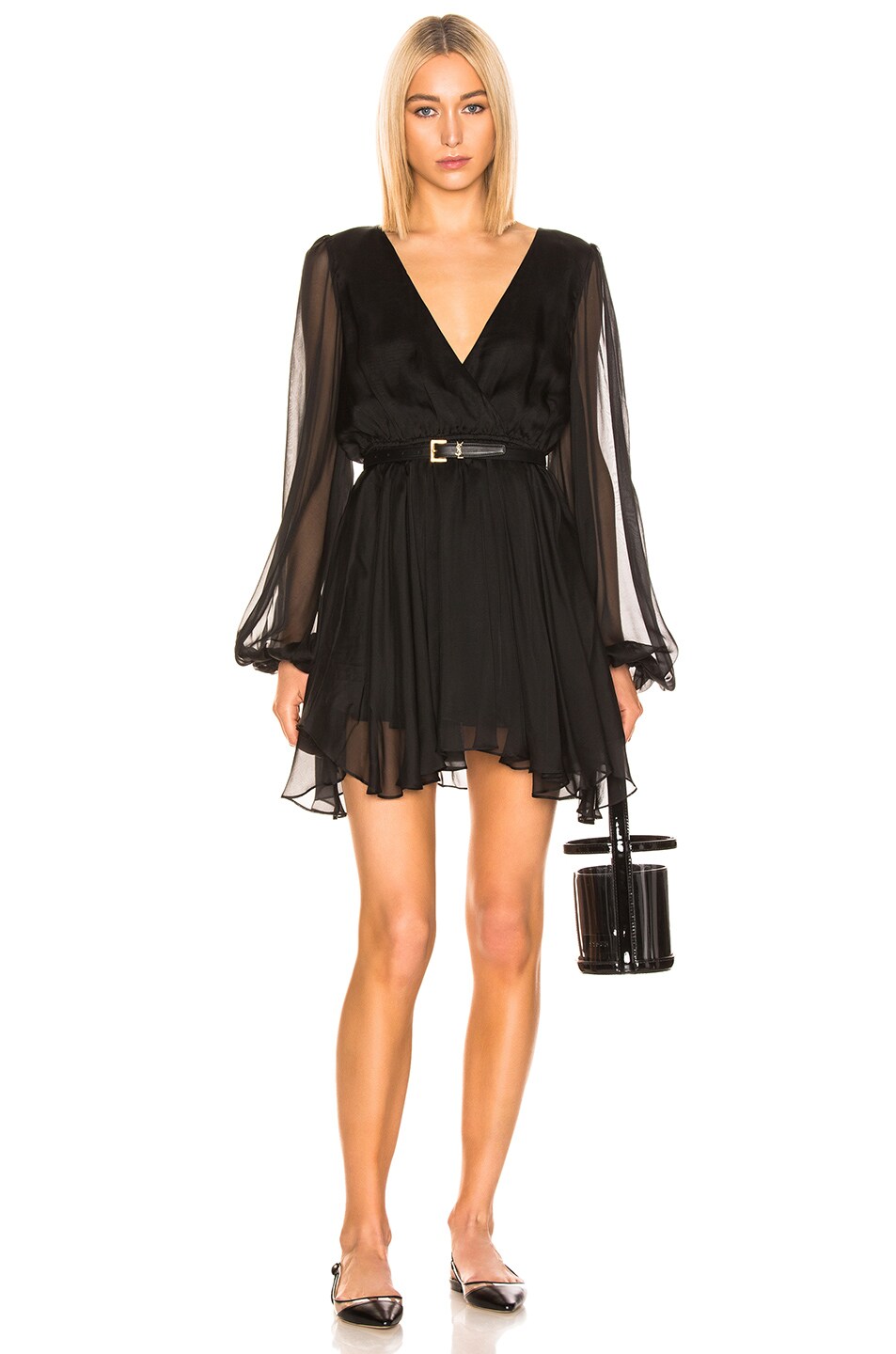 Image 1 of CAROLINE CONSTAS Olena Dress in Black