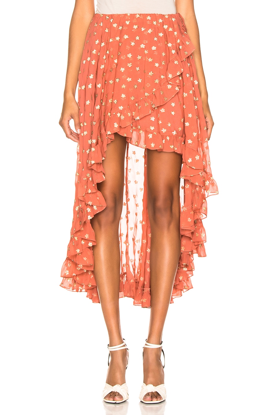 Image 1 of CAROLINE CONSTAS Adelle Skirt in Blush