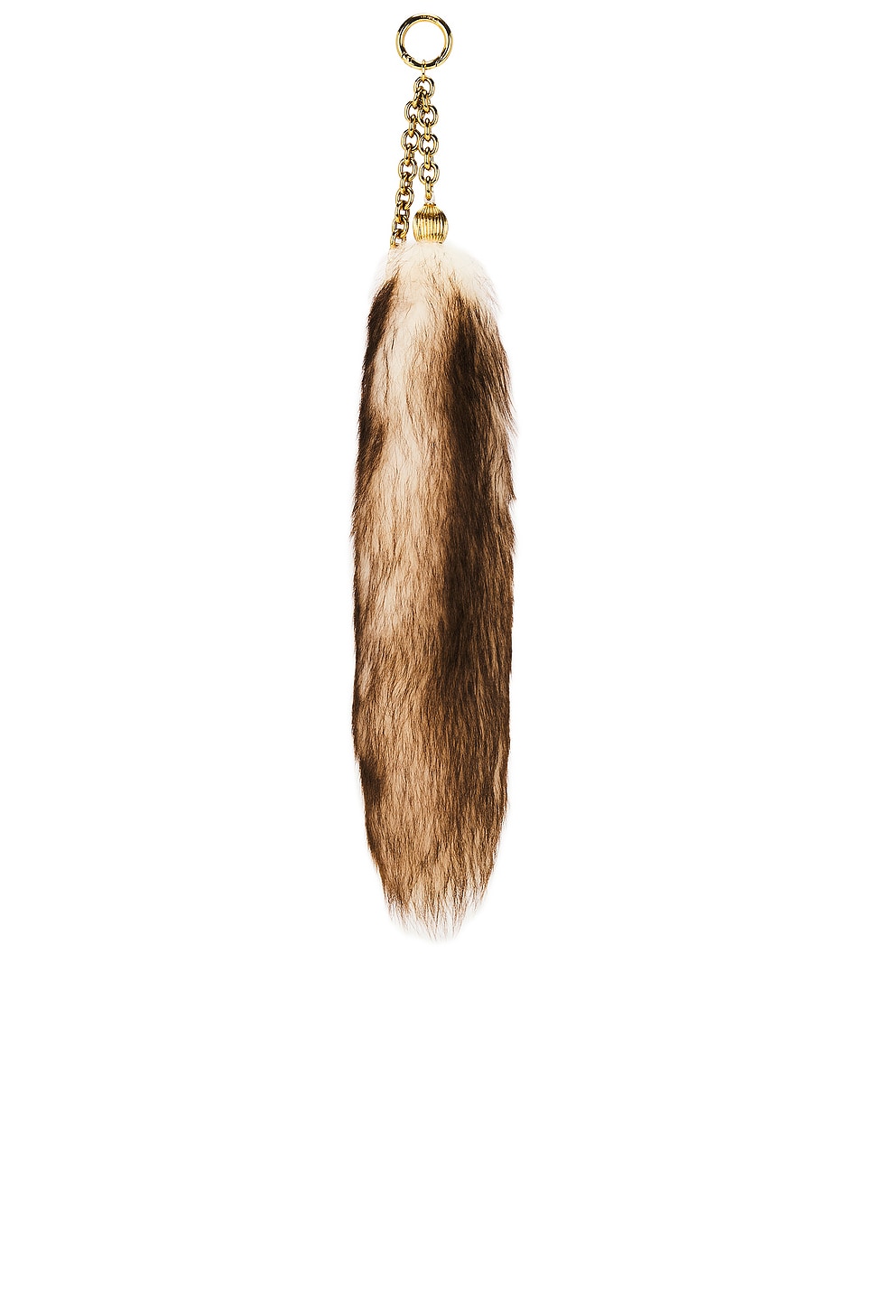 Chloé Shearling Fur Keychain In Brown