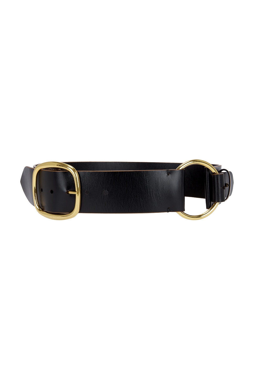 Chloé Wide Buckle Belt In Black