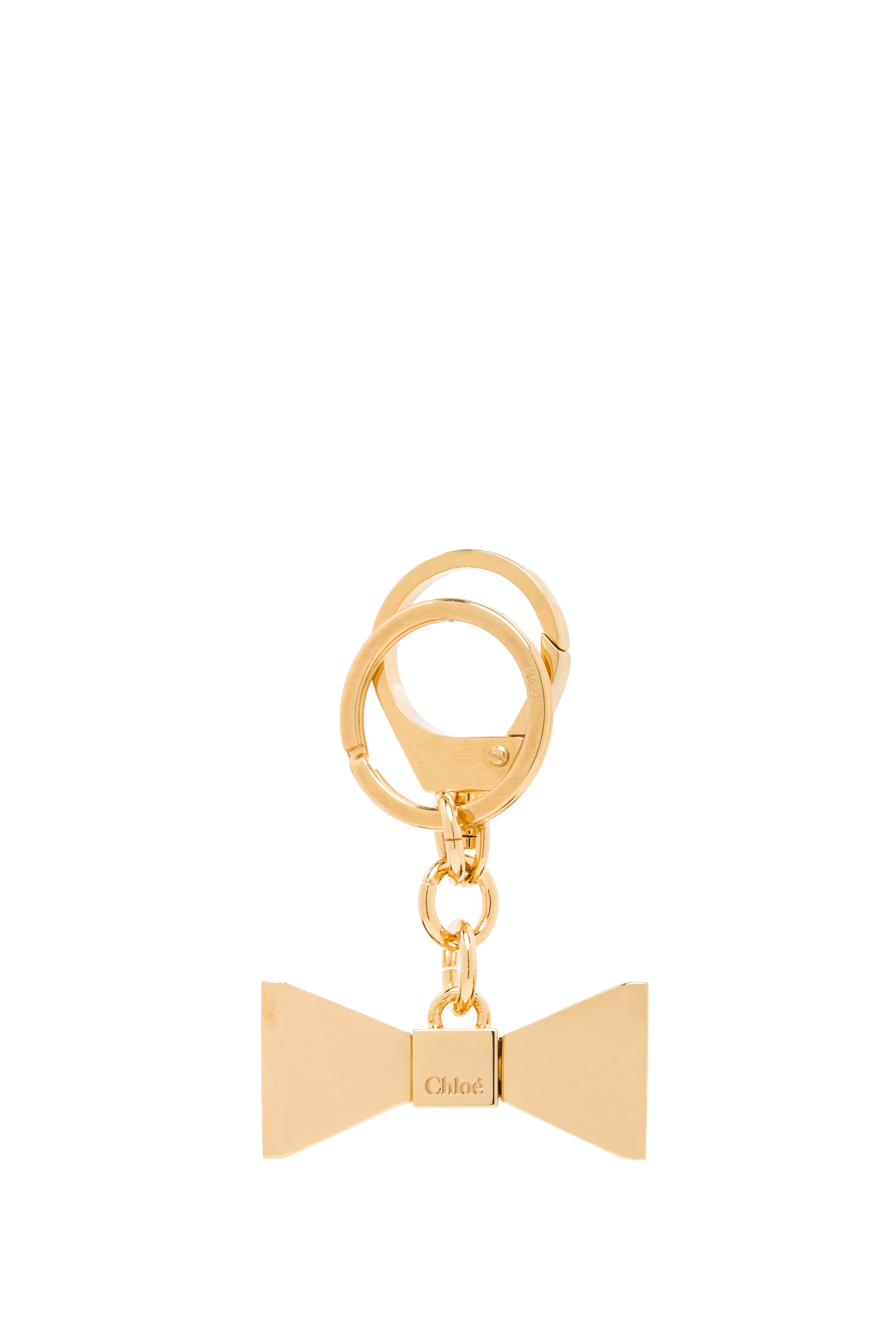 Image 1 of Chloe Bobbie Zamac Key Ring in Brass