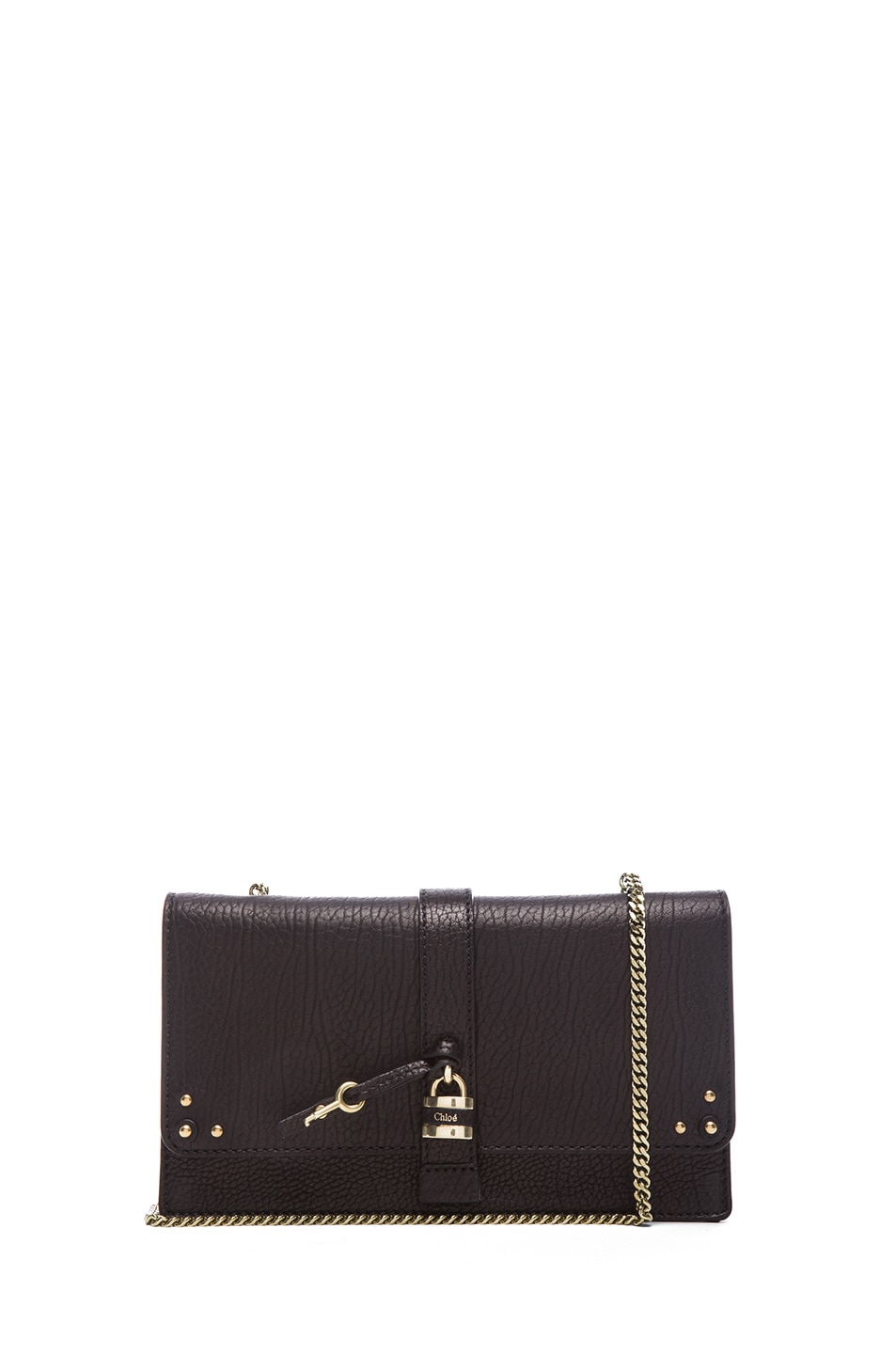Image 1 of Chloe Aurore Wallet with Chain in Black