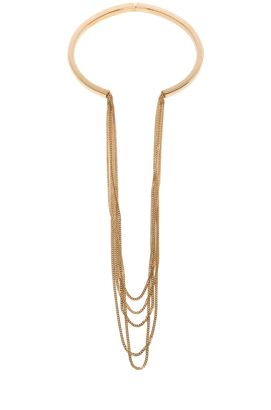 Image 1 of Chloe Delfine Rigid Necklace in Gold