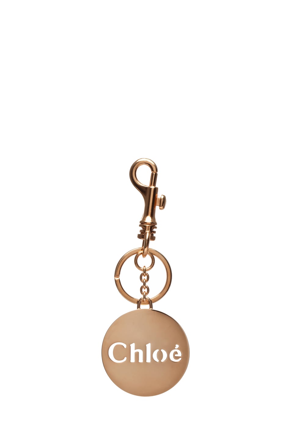 Image 1 of Chloe Karlie Key Ring in Pink Gold
