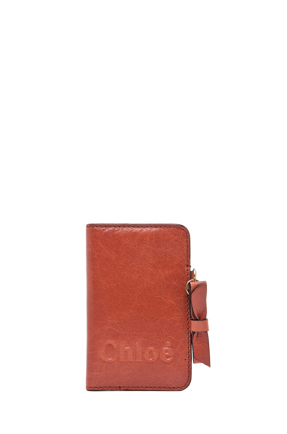 Image 1 of Chloe Shadow Strap Phone Pouch in Pomegranate