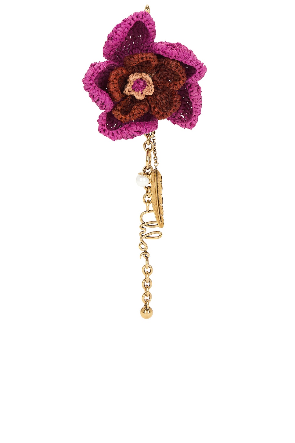 Flower Symbols Keychain in Pink