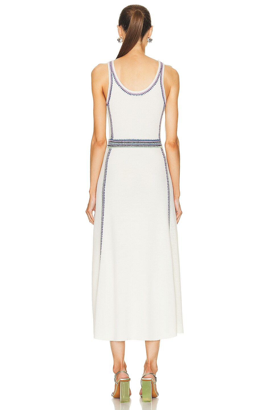 Chloe Stripe Button Back Maxi Tank Dress