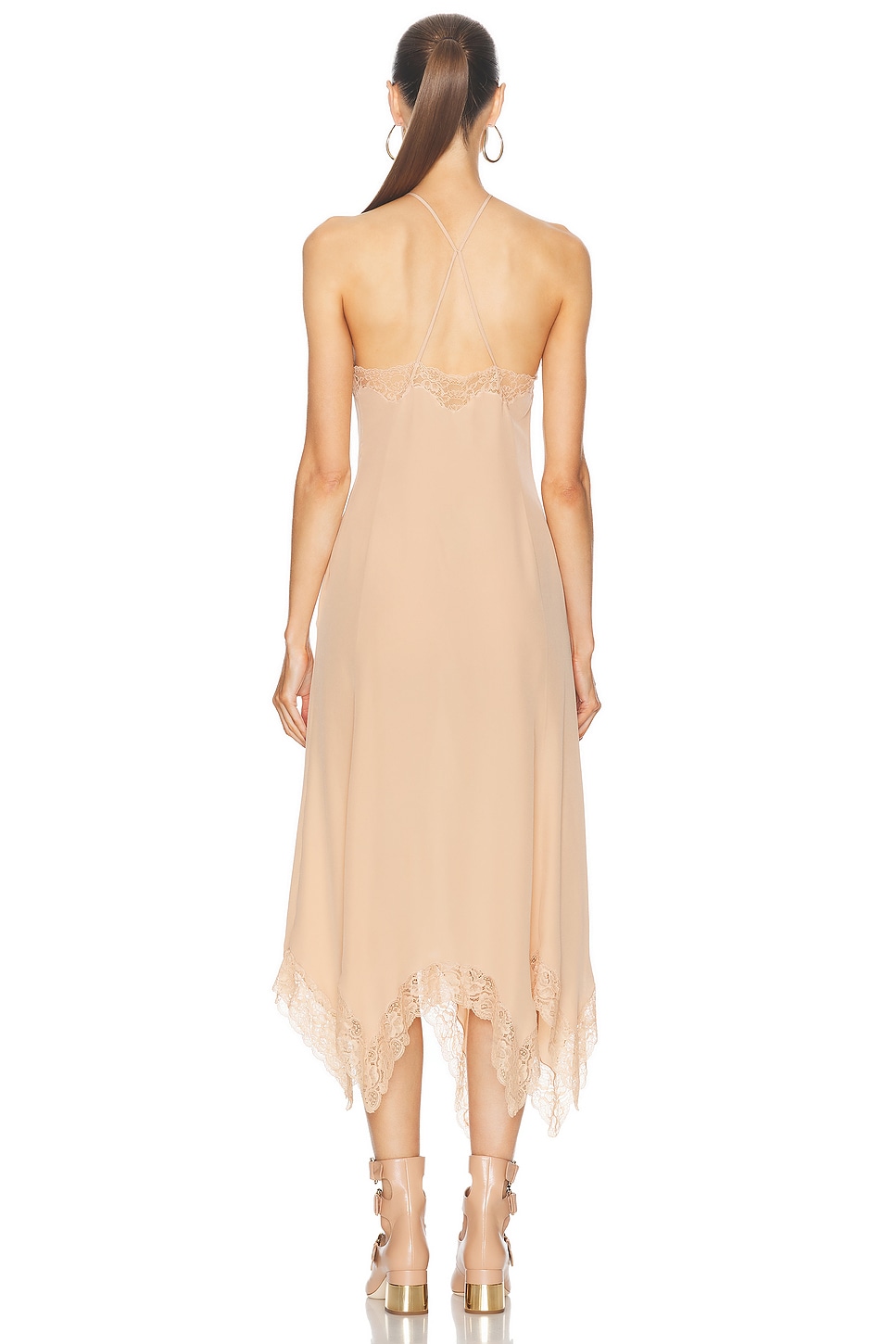 Chloé Crepe De Chine Lace Dress thumbnail
