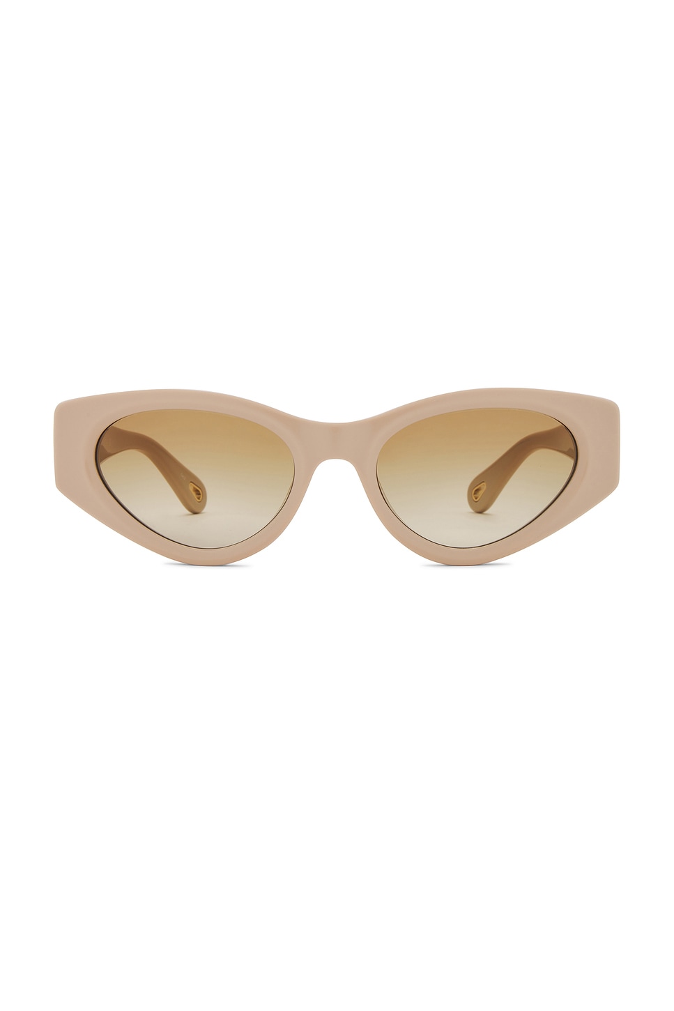 Shop Chloé Marcie Sunglasses In Ivory & Brown