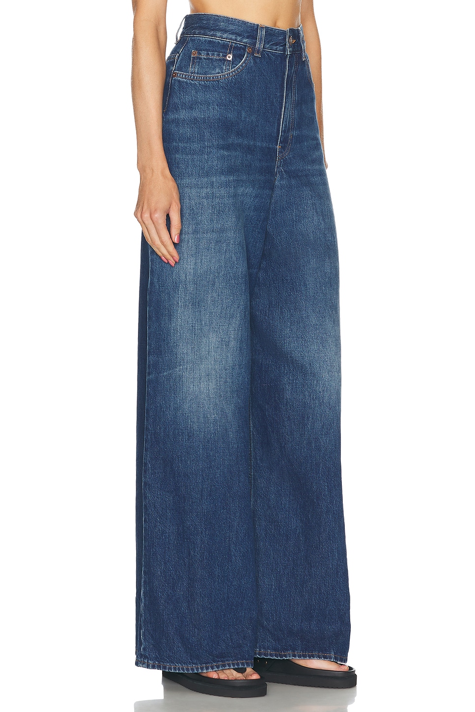 Chloé Palazzo Jeans In Night Blue