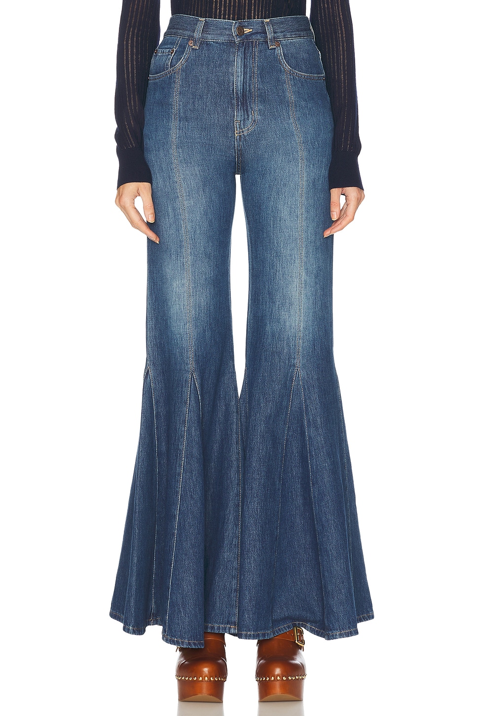 Image 1 of Chloe Flared in Night Blue