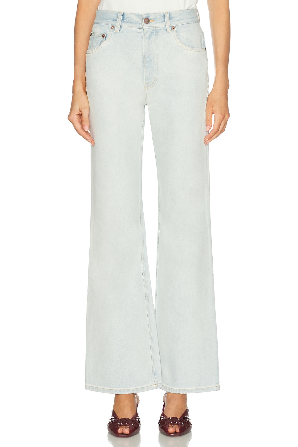 Chloe Straight Leg in Baby Blue