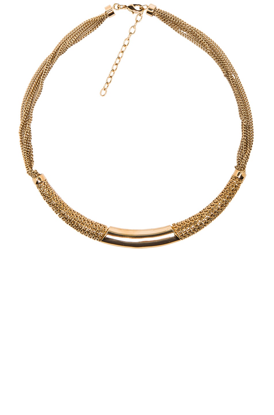 Image 1 of Chloe Hope Semi Rigid Necklace in Gold