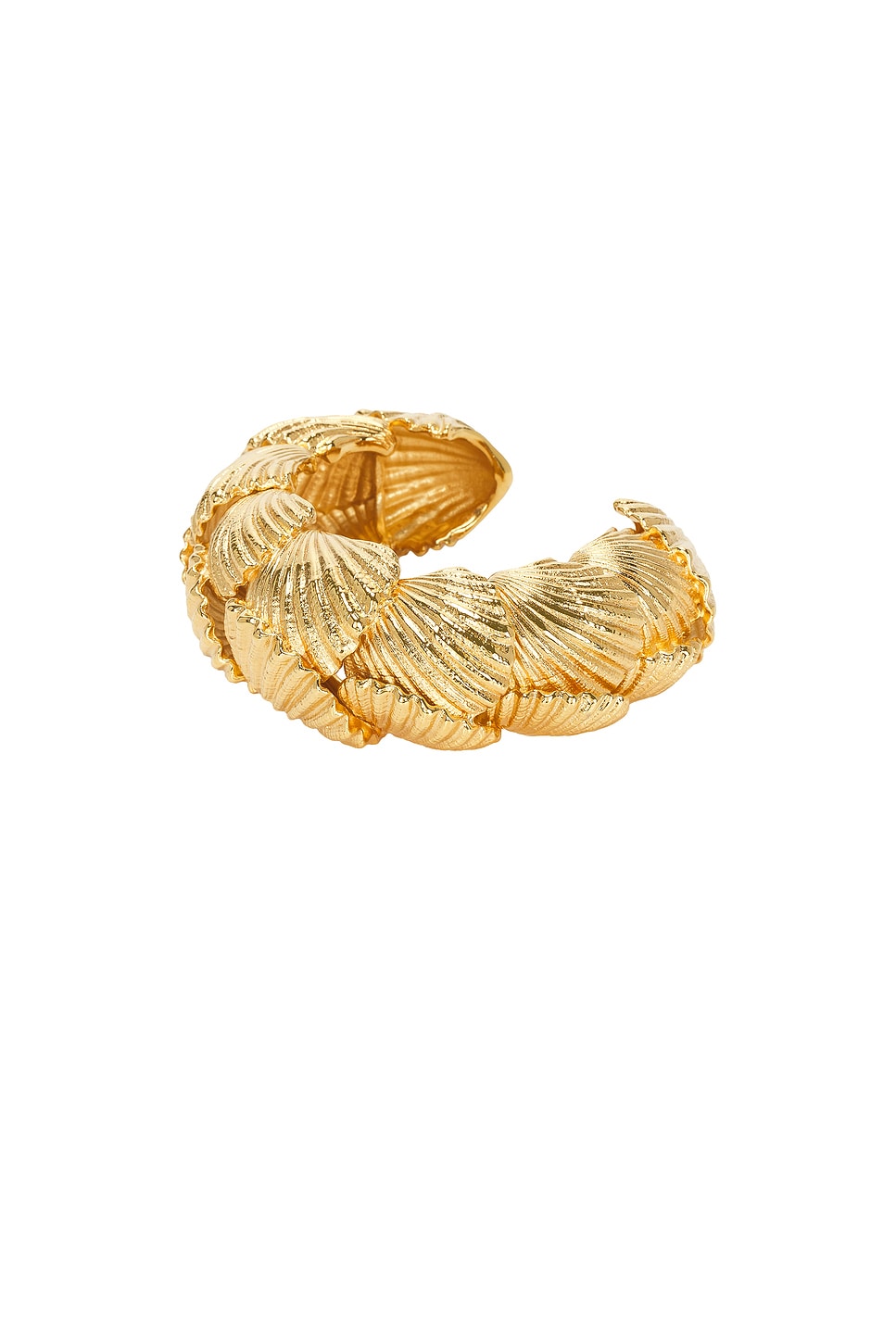 Image 1 of Chloe Shell Bracelet in Vintage Gold