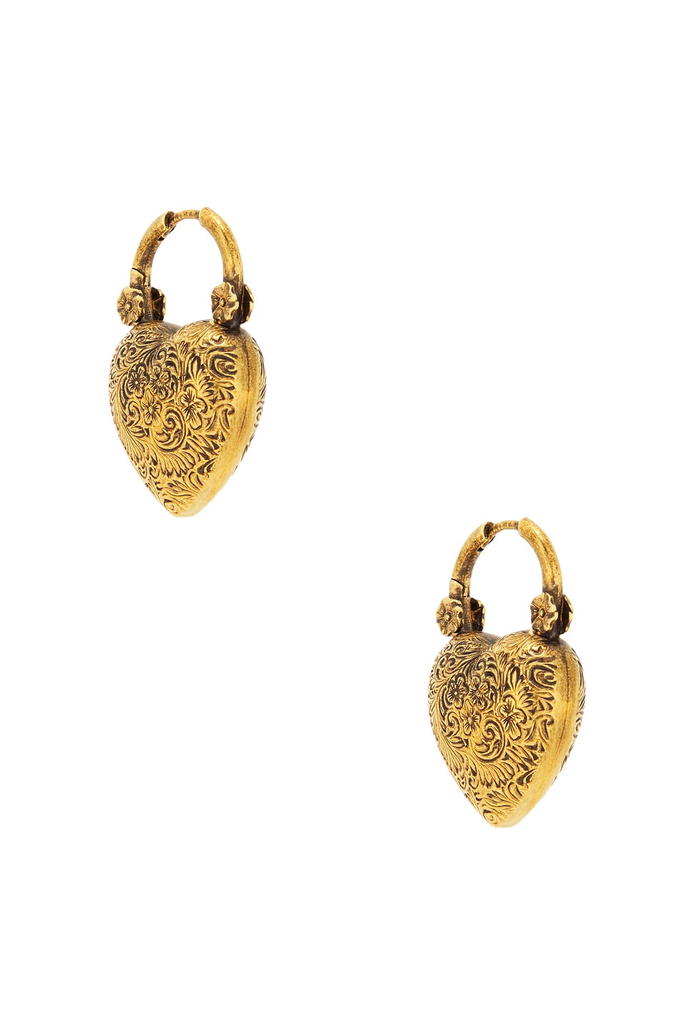 Chloé Heart Earrings In Gold