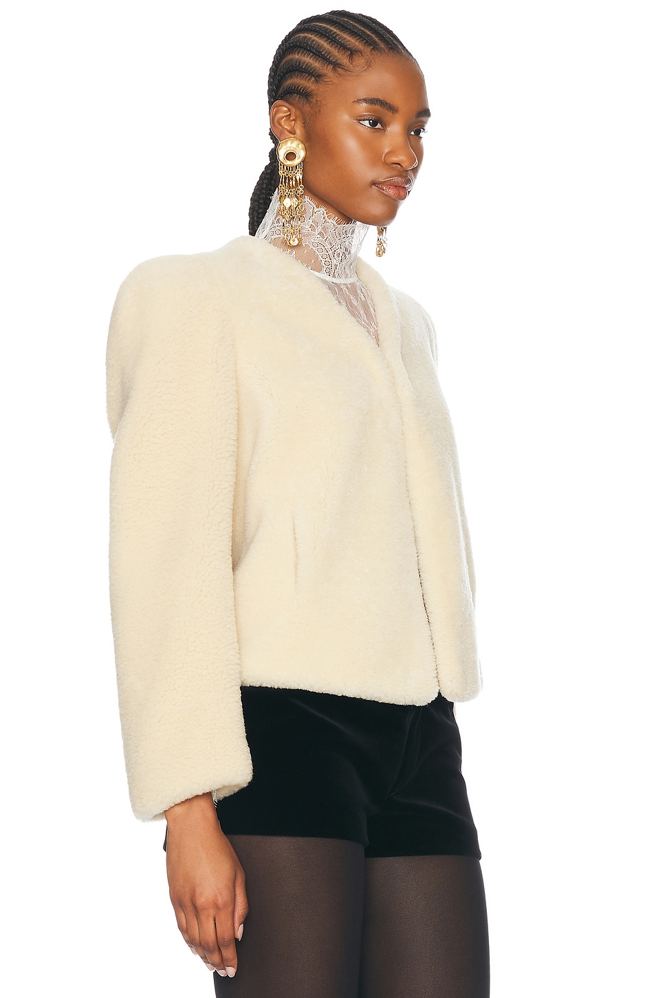 Chloé Crop Fur Jacket