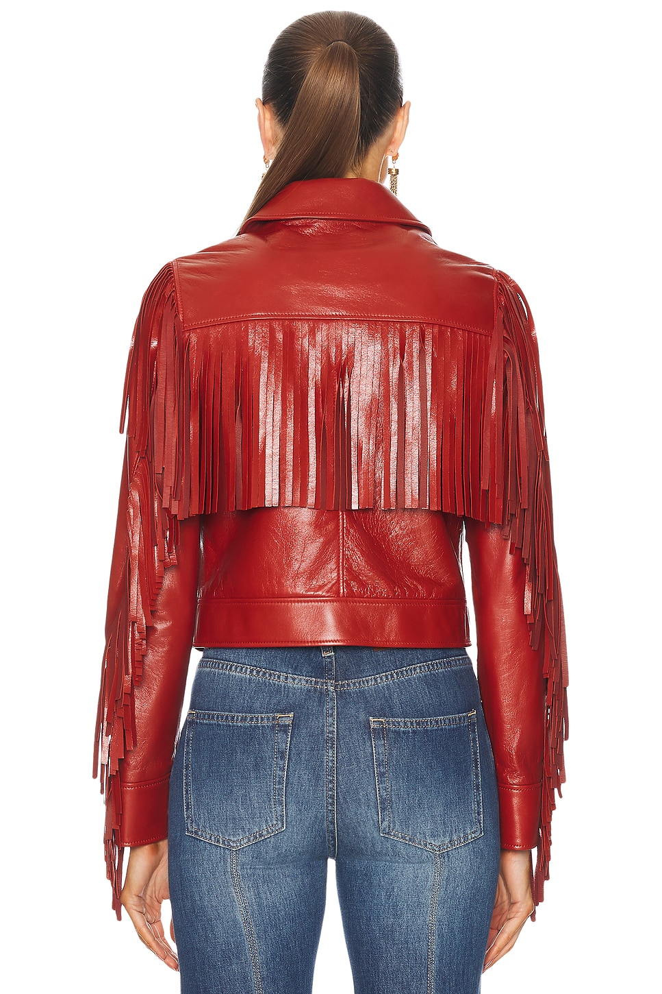 Fringe Leather Jacket - Thumbnail 3
