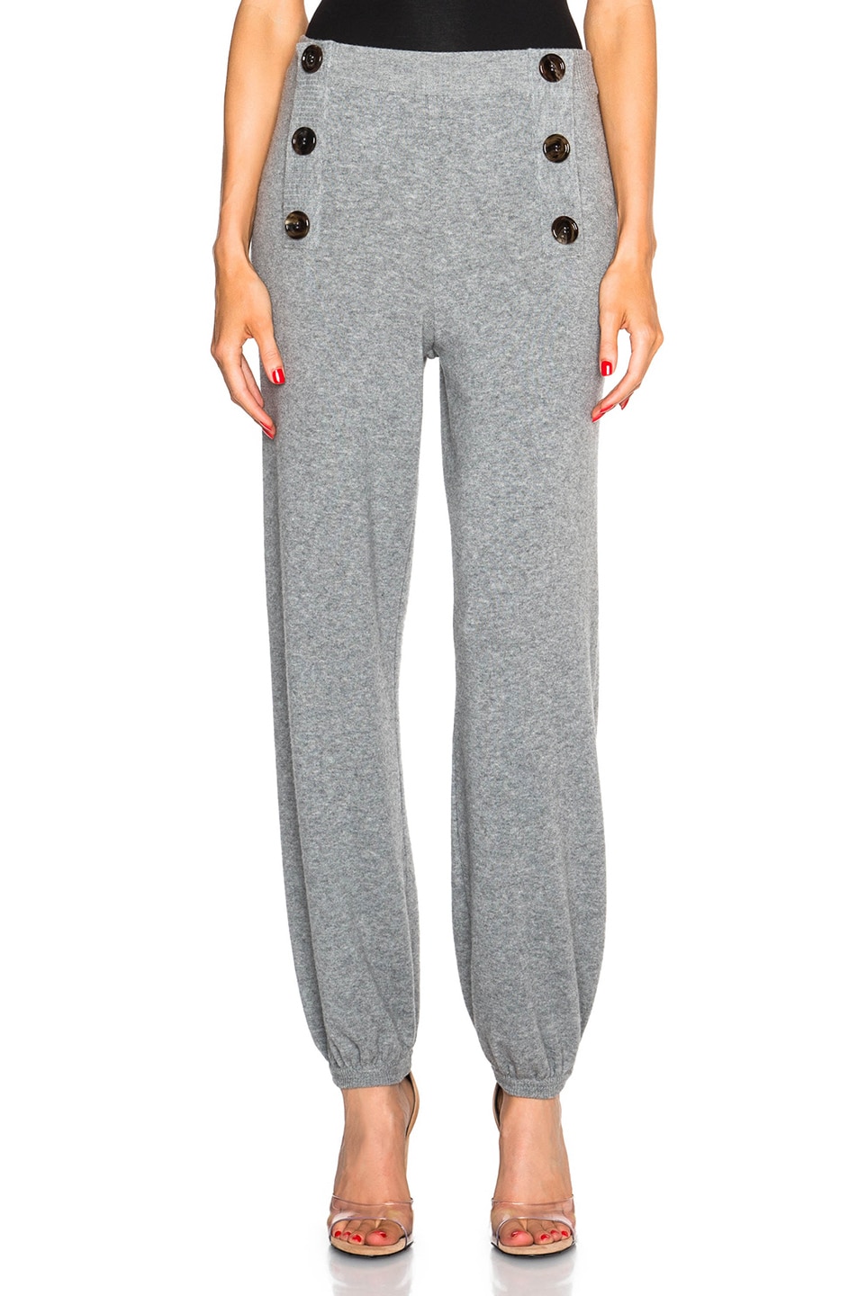 Image 1 of Chloe Light Wool Wardrobe Sweatpants in Pearl Grey