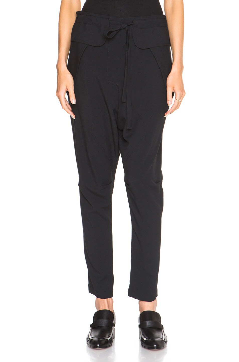 Image 1 of Chloe Light Cady Trousers in Black