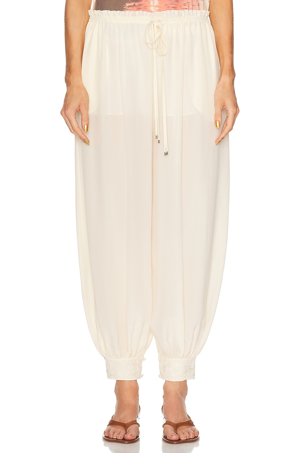 Image 1 of Chloe Balloon Pant in Pristine White