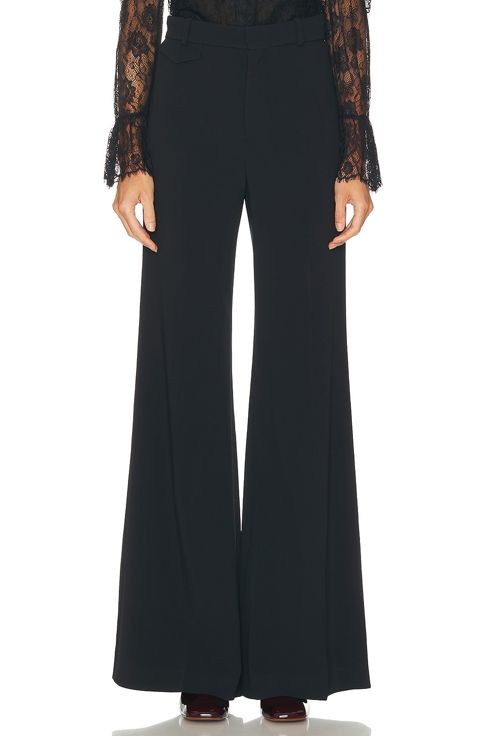 Wide Leg Trouser in Black