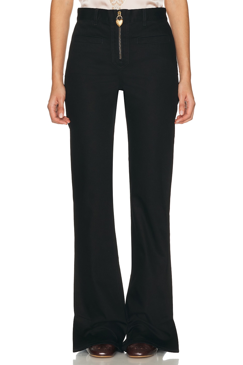 Image 1 of Chloe Straight Leg Trouser in Black