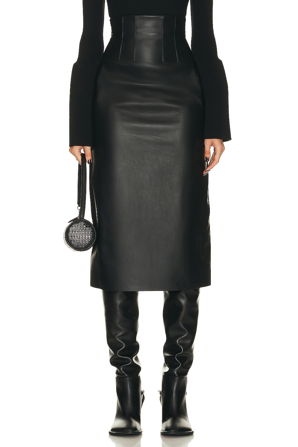Image 1 of Chloe Midi Skirt in Black