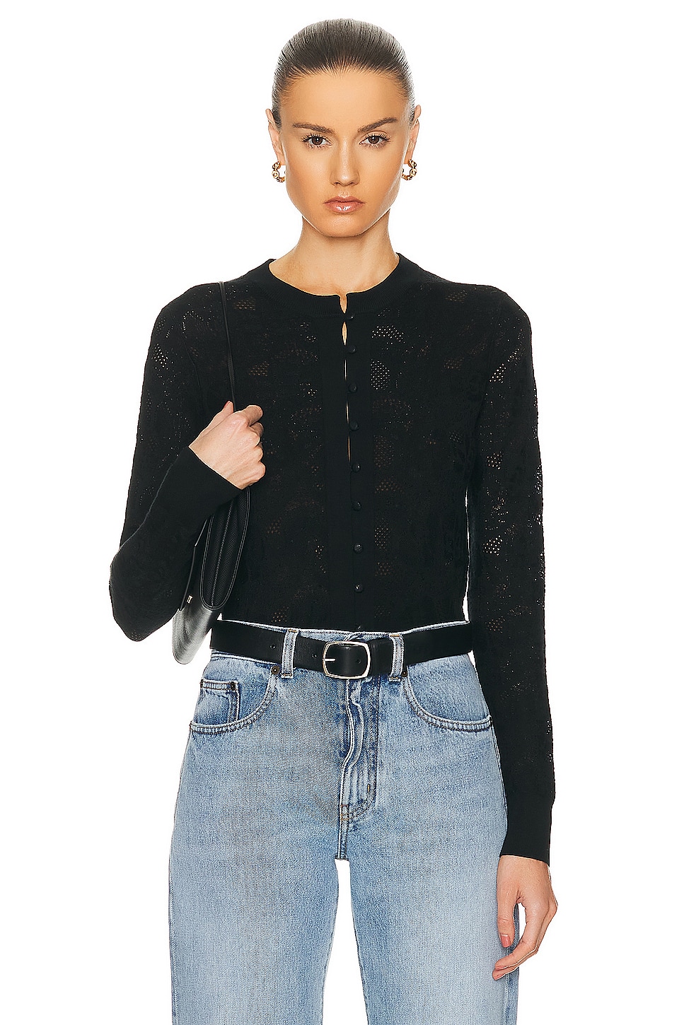 Image 1 of Chloe Lace Top in Black