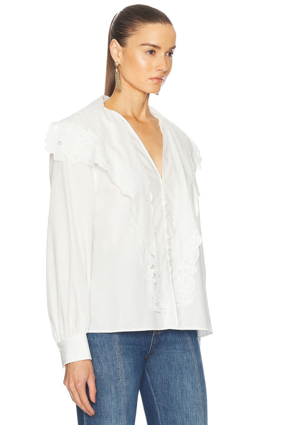 Long Sleeve Top in White