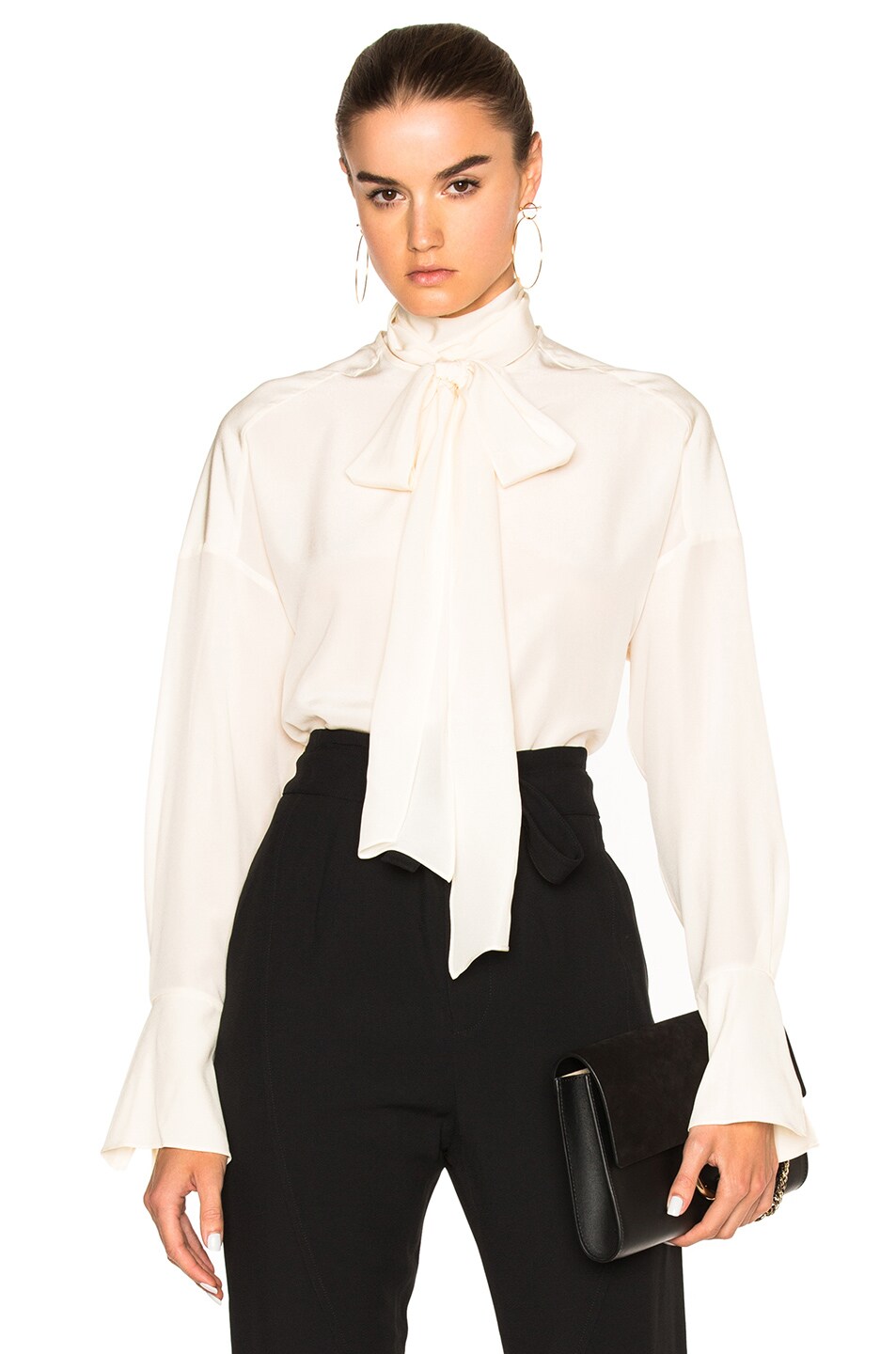 Image 1 of Chloe Crepe De Chine Blouse in White