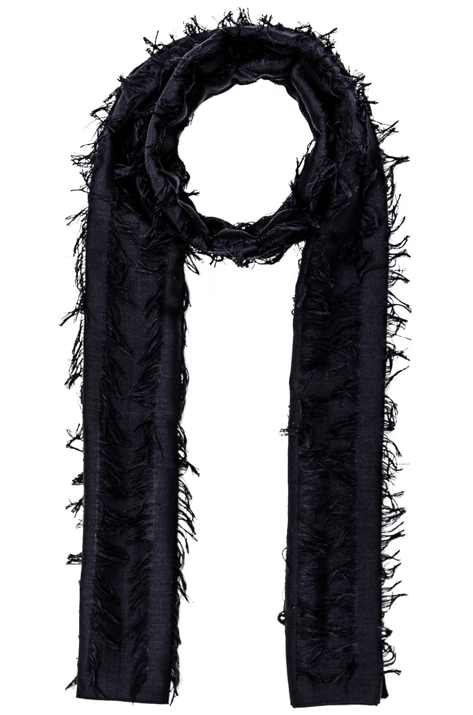 Image 1 of Chloe Fil Coupe Stripe Scarf in Navy