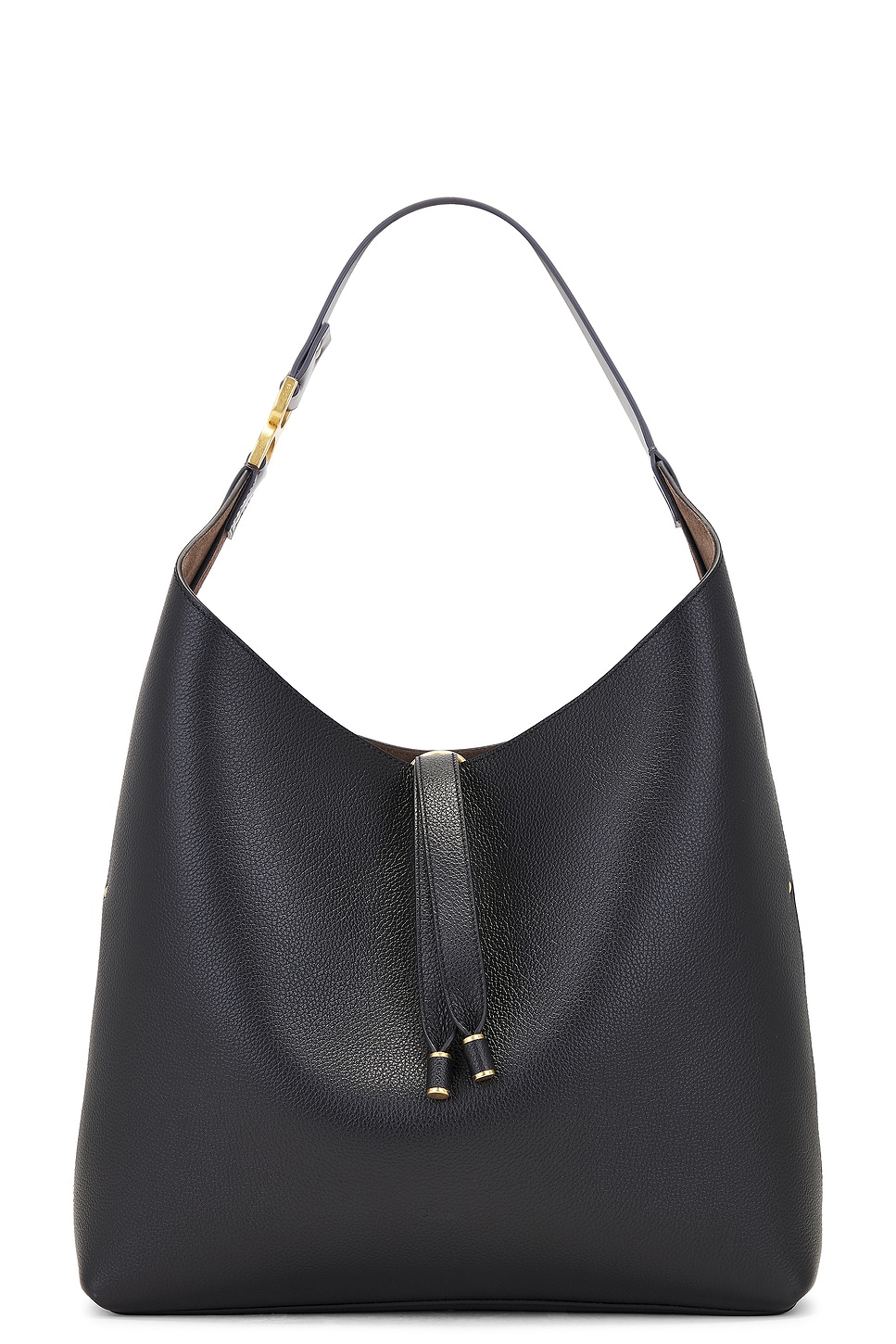 Shop Chloé Marcie Large Hobo Shoulder Bag In Black