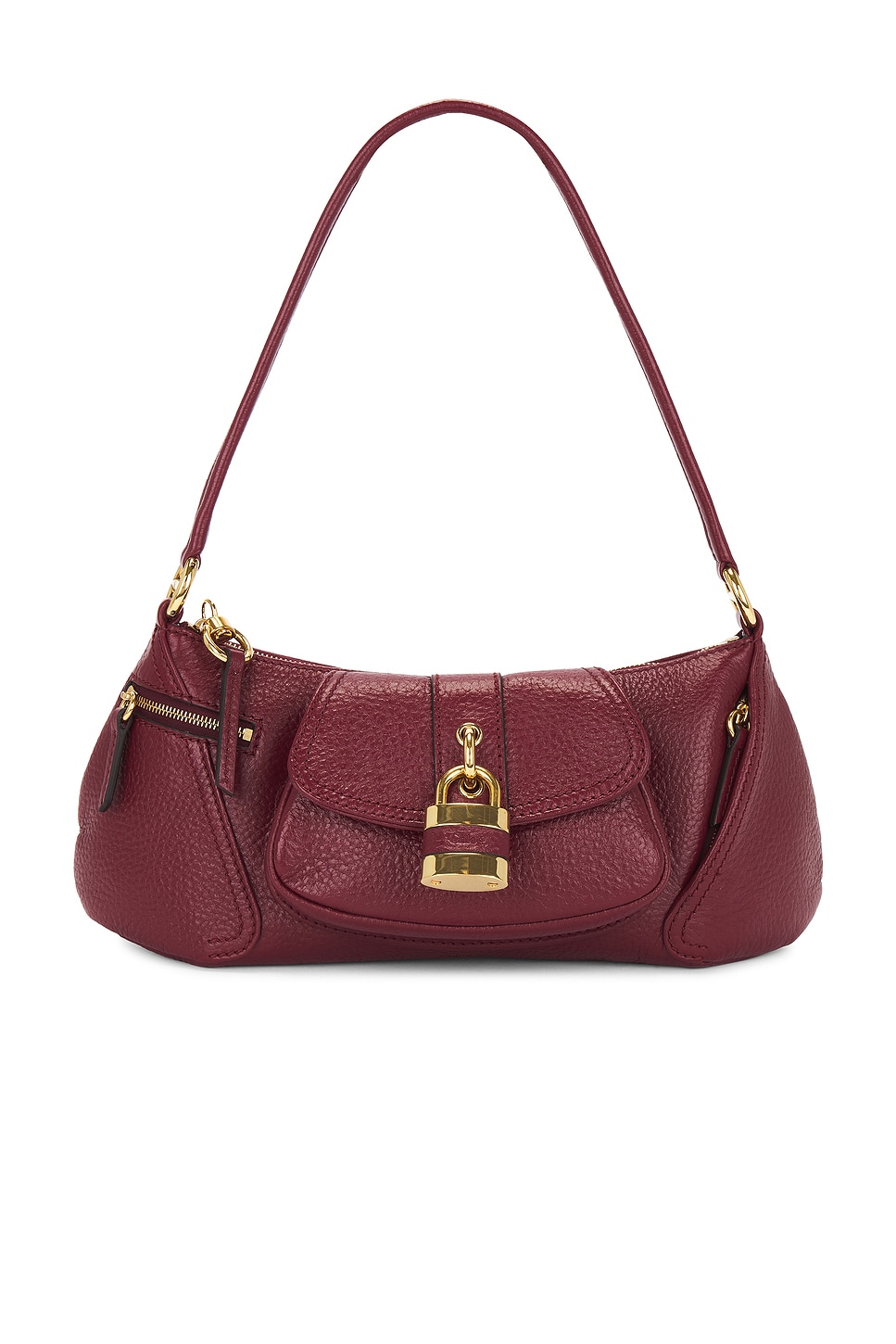 Shop Chloé The 99 Shoulder Bag In Brunet Red