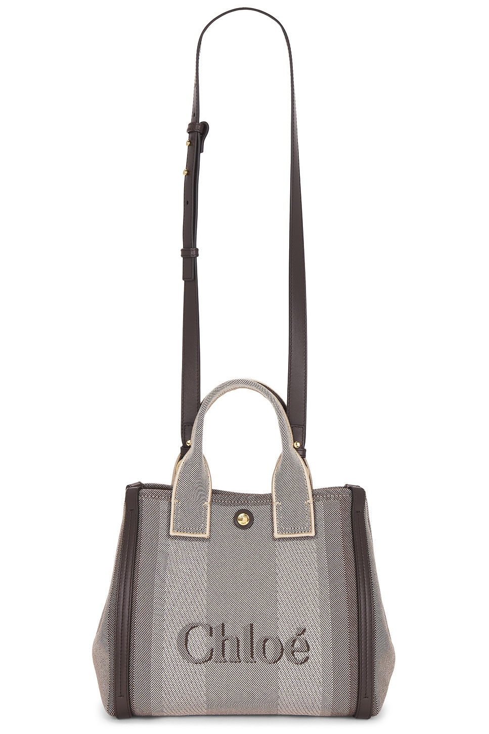 Chloé Carry Small Handbag In Kohl Brown