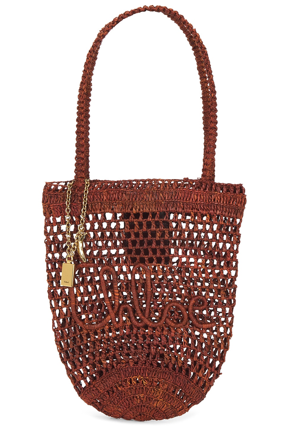 Summer Banana Bucket Bag in Cognac