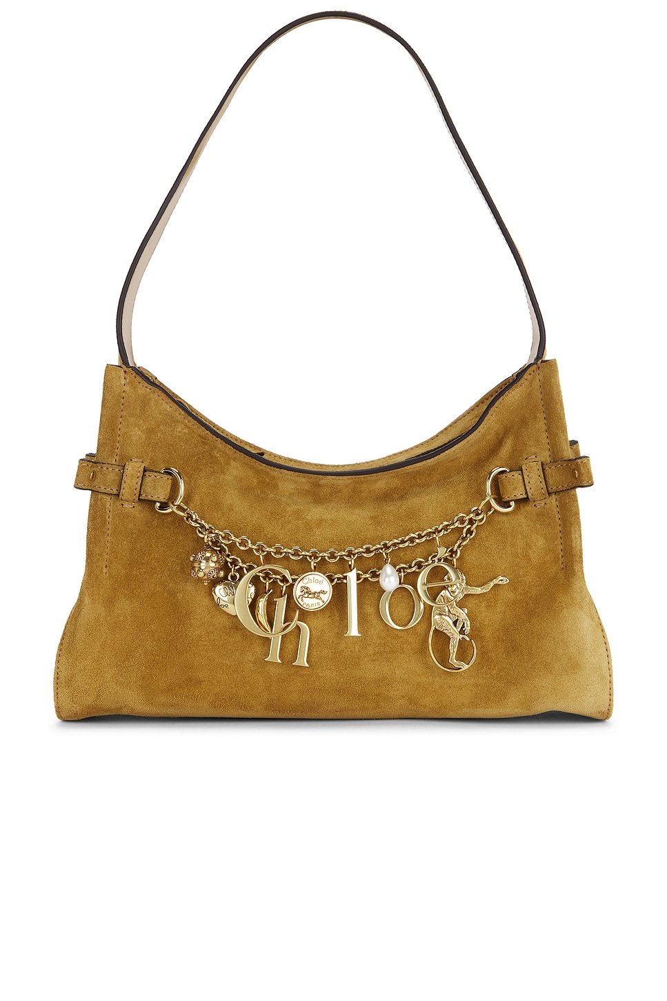 Chloé Charms Shoulder Bag In Brown