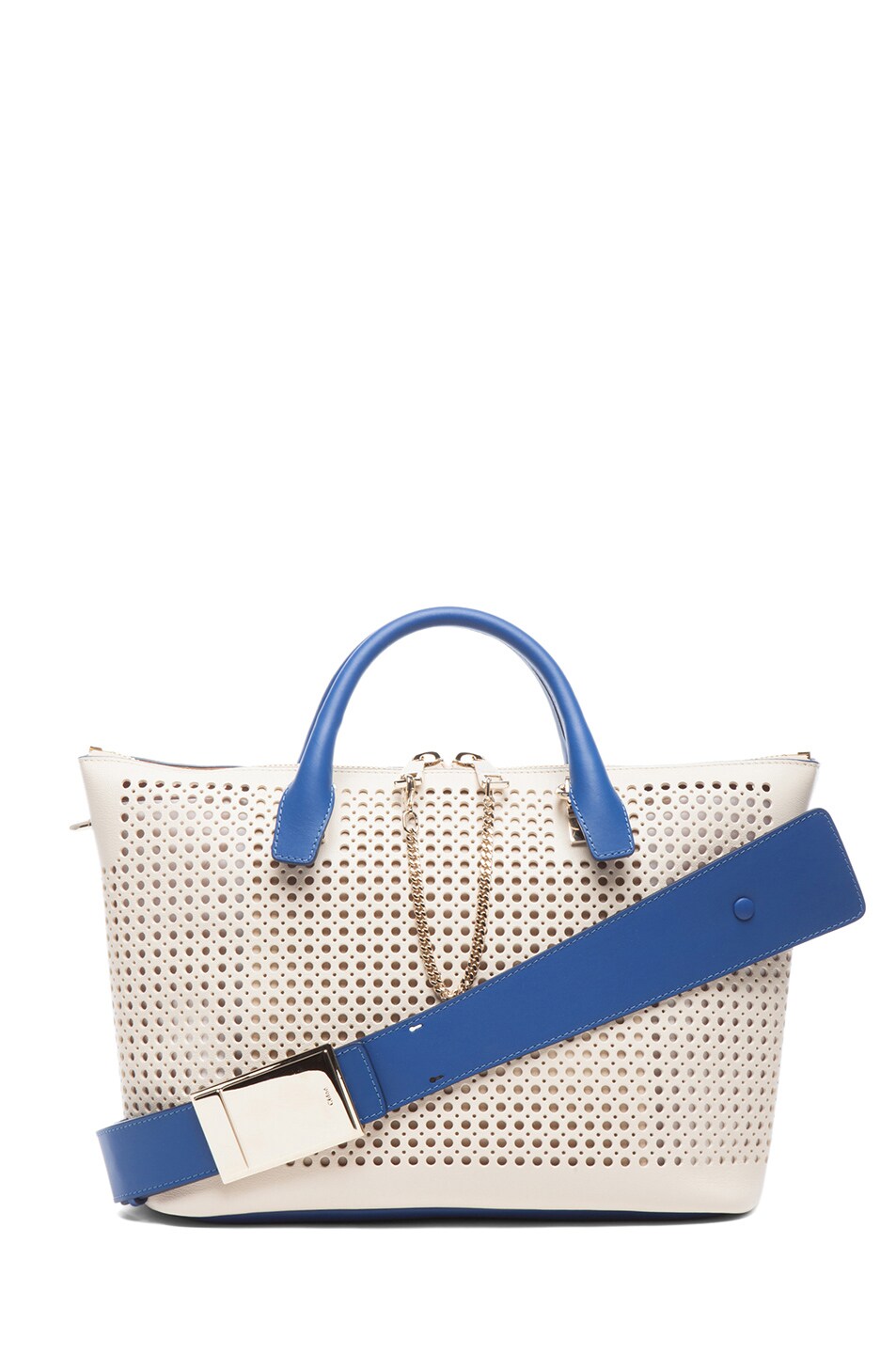 Image 1 of Chloe Medium Baylee Handbag in Husky White