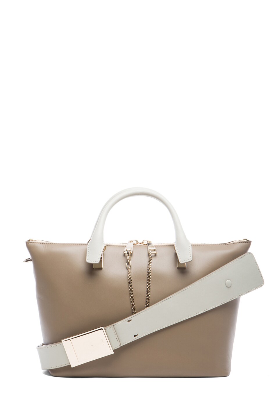 Image 1 of Chloe Medium Baylee Handbag in Pearl Grey