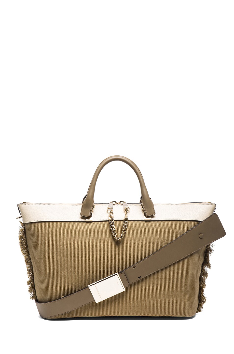 Image 1 of Chloe Large Baylee Handbag in Khaki