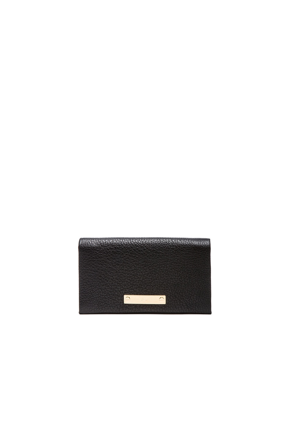 Chloe Fold Over Wallet with Pouch in Black | FWRD