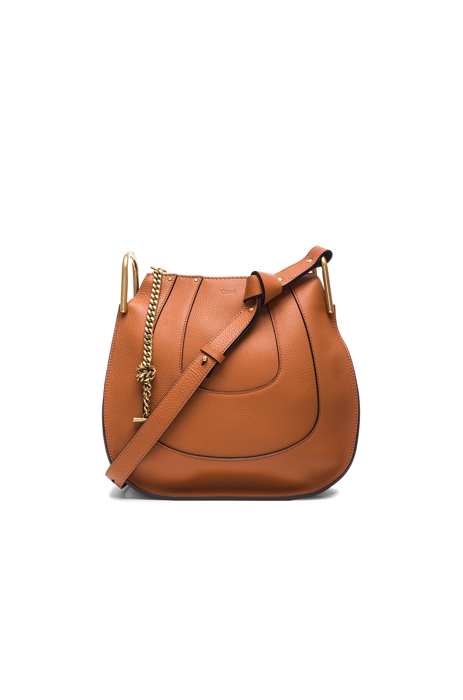 Image 1 of Chloe Small Hayley Leather Hobo in Tan