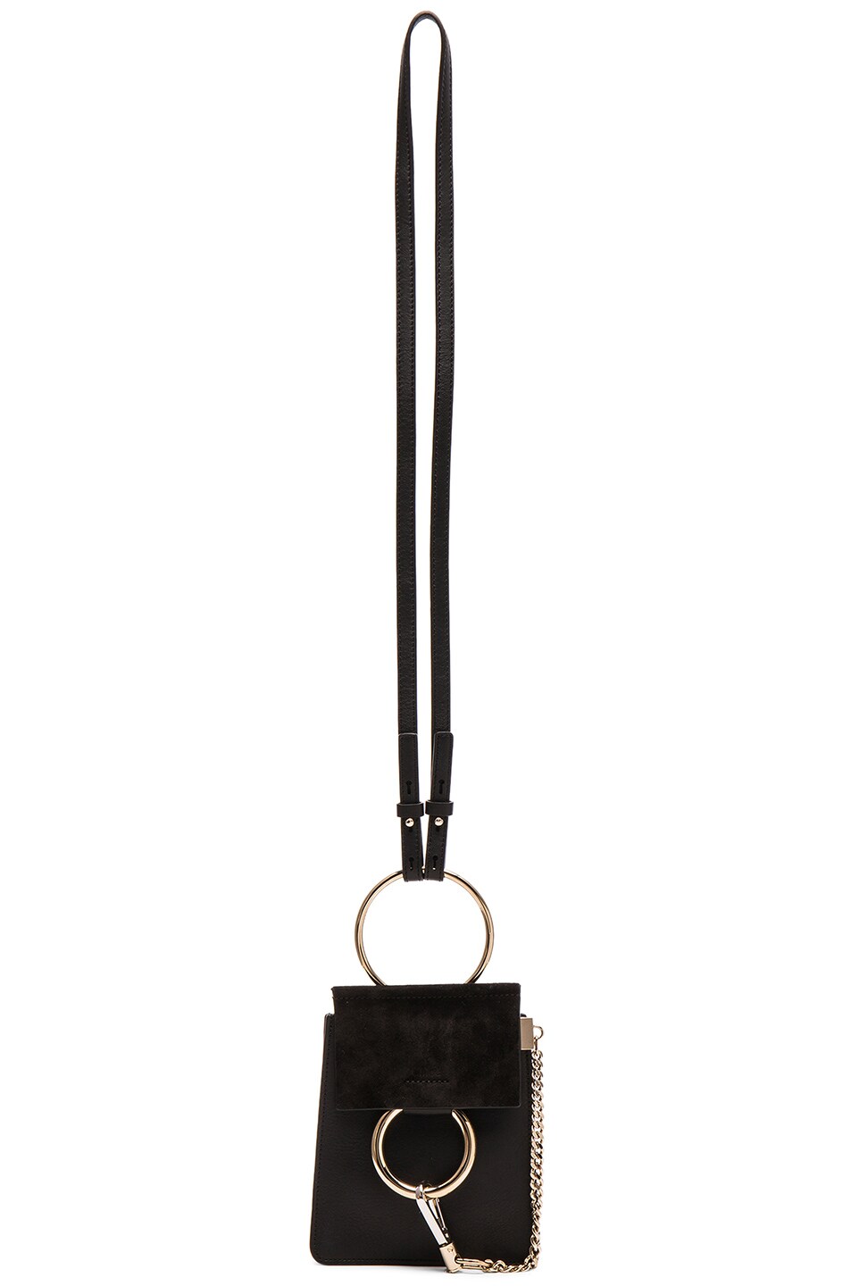Image 1 of Chloe Faye Mini Bracelet Bag in Black
