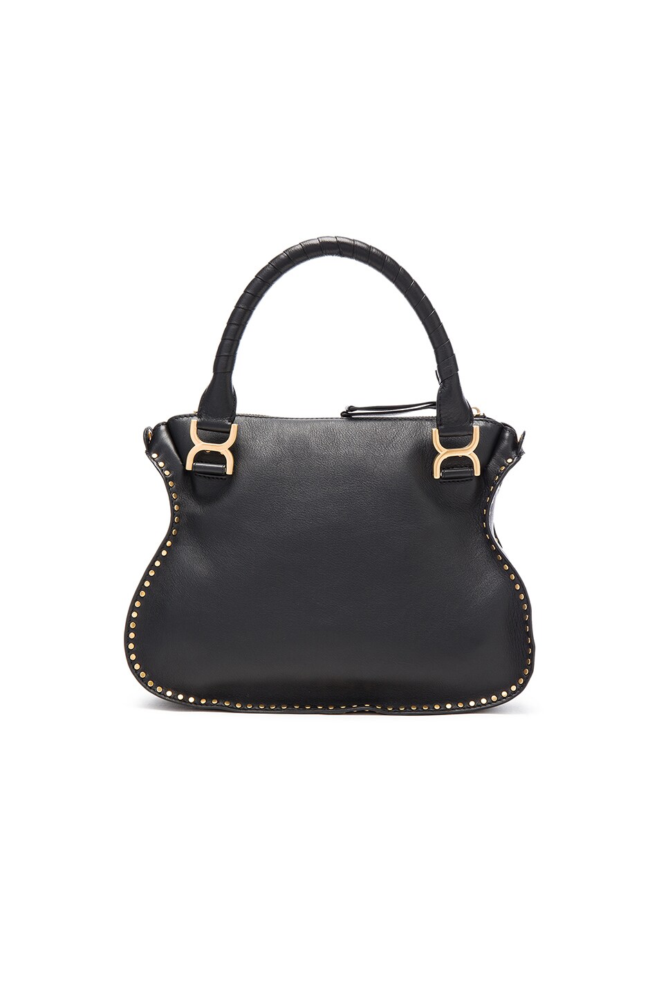 Chloe Medium Braided Leather Marci Bag in Black | FWRD