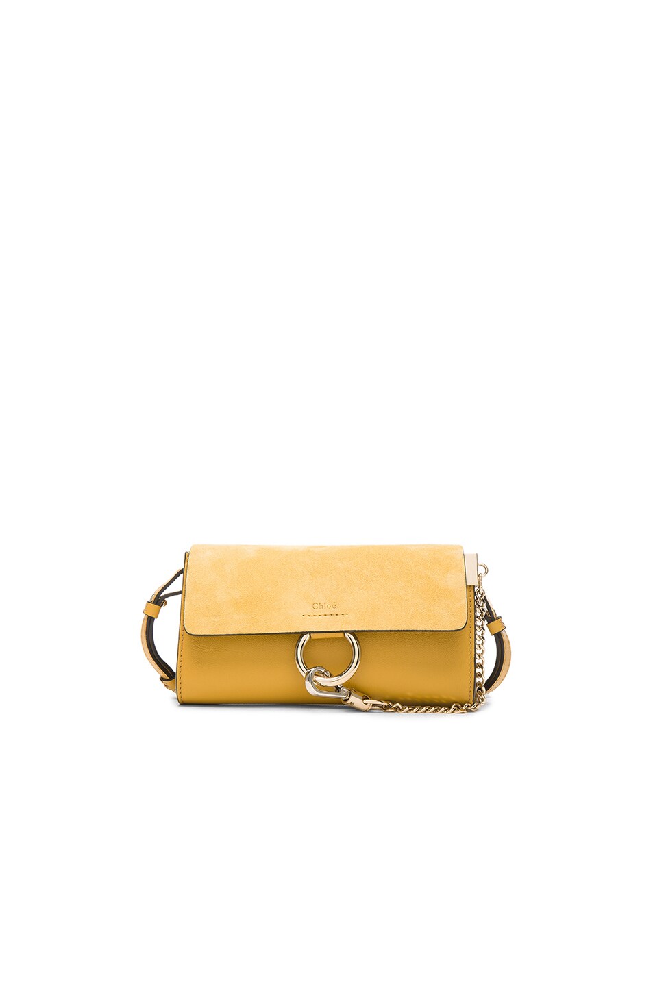 Image 1 of Chloe Faye Strap Wallet in Dusty Yellow