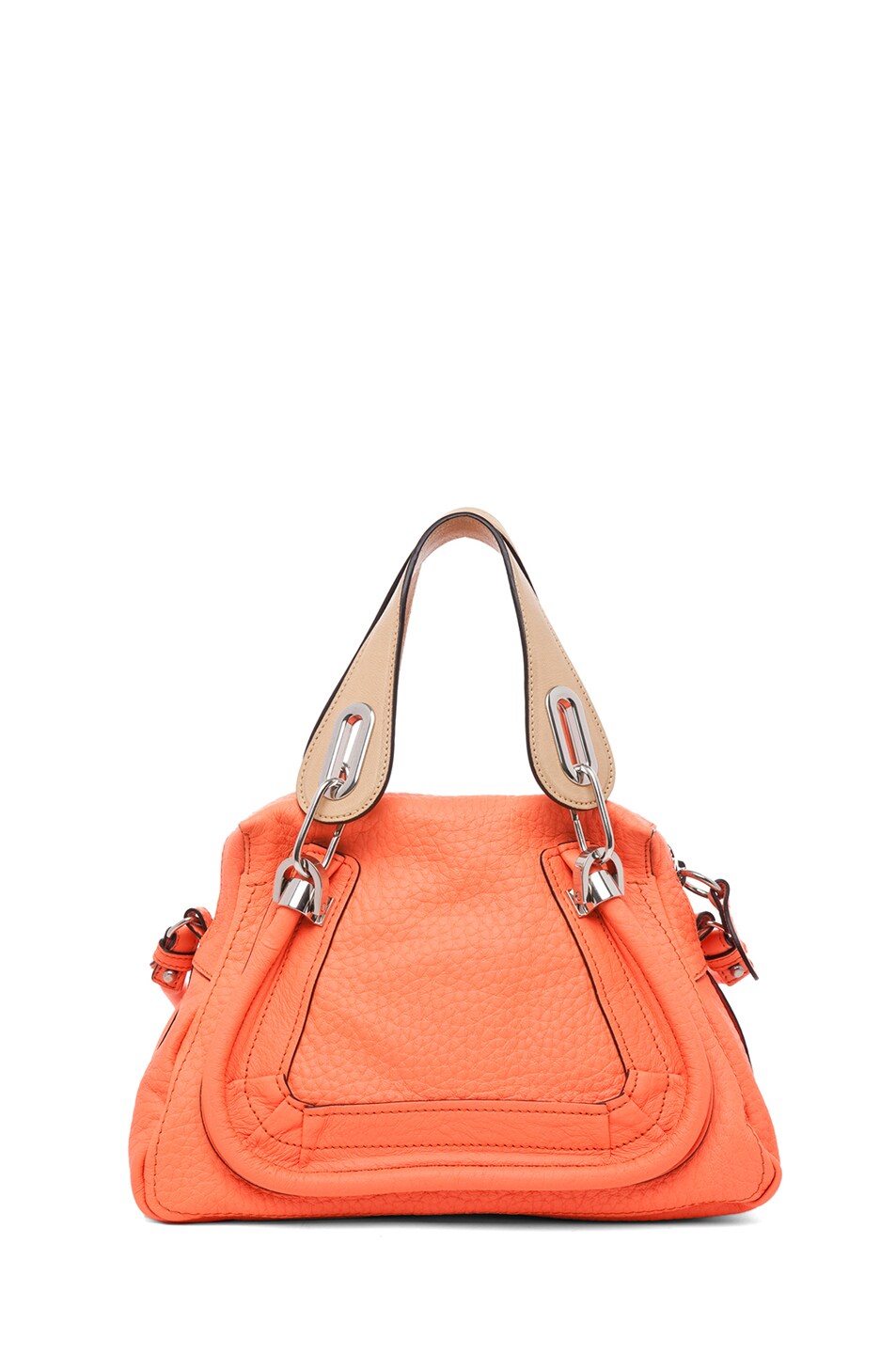 Image 1 of Chloe Small Paraty Shoulder Bag in Orange Fizz