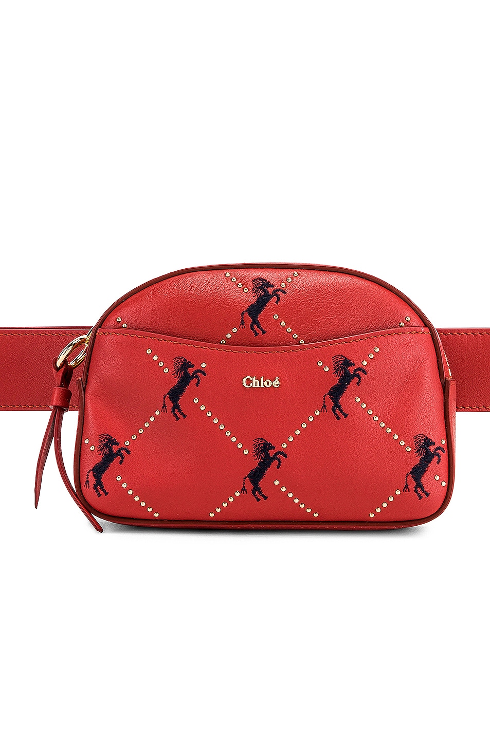 CHLOÉ SIGNATURE EMBROIDERED LEATHER BELT BAG,CLOE-WY468
