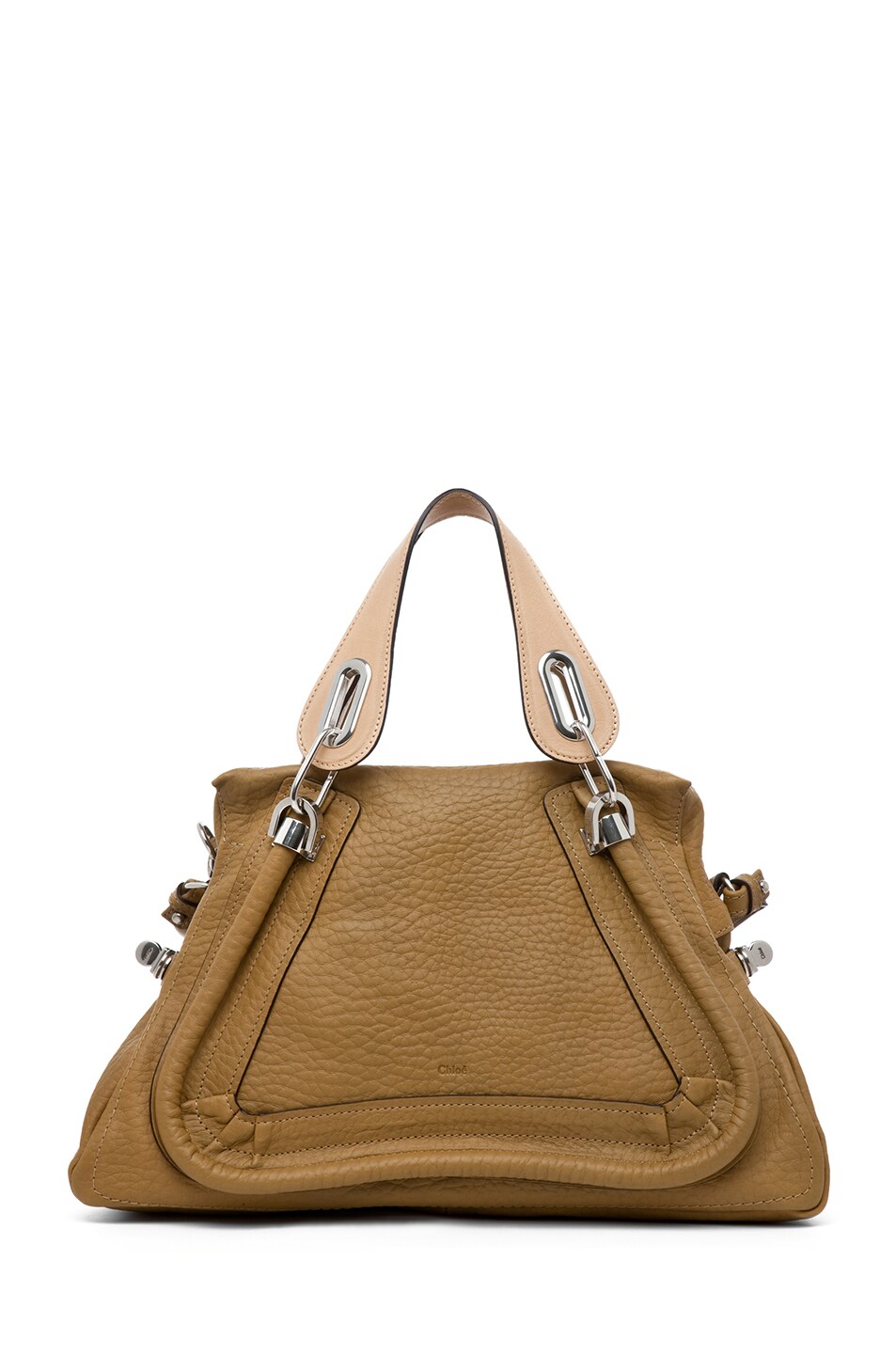 Image 1 of Chloe Paraty Medium Shoulder Bag in Gold Savana